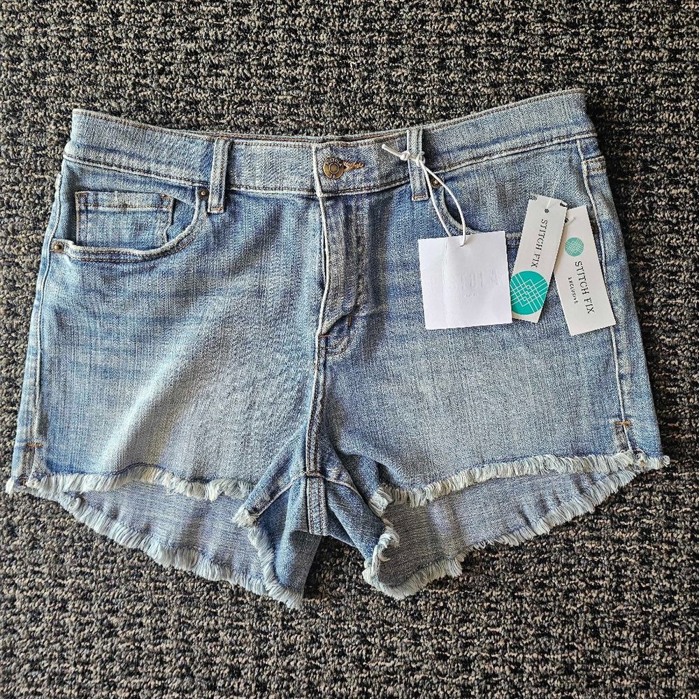 Pistola - Eliana Fray Hem Short - Size 12 - Indigo